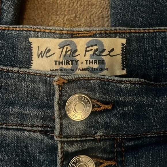 Free People NWOT stretchy denim bell bottom - Picture 3 of 4